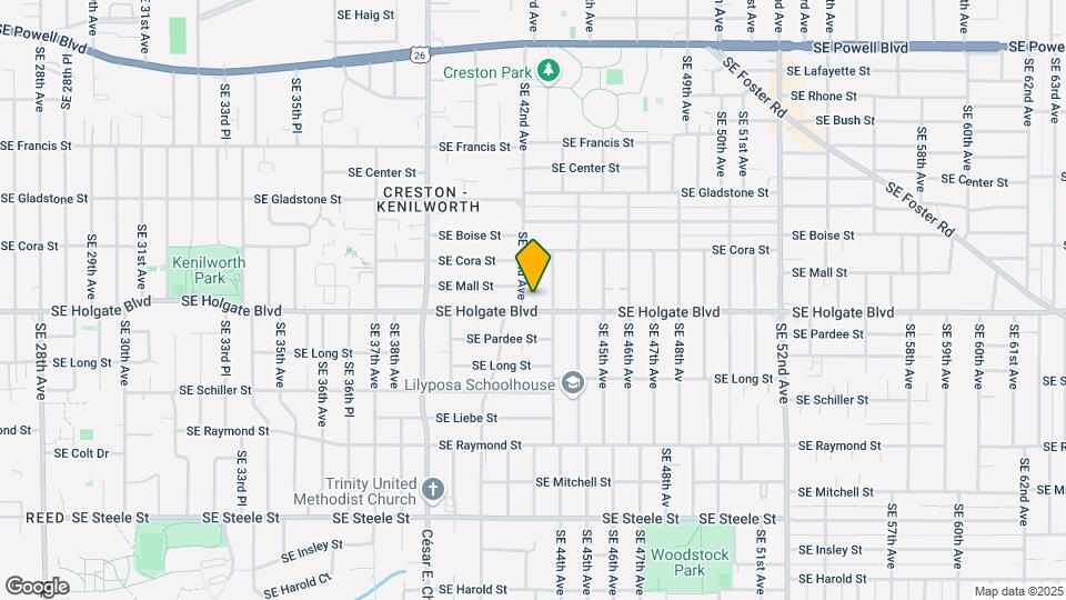 4420 SE 42nd Ave Map and Location Details