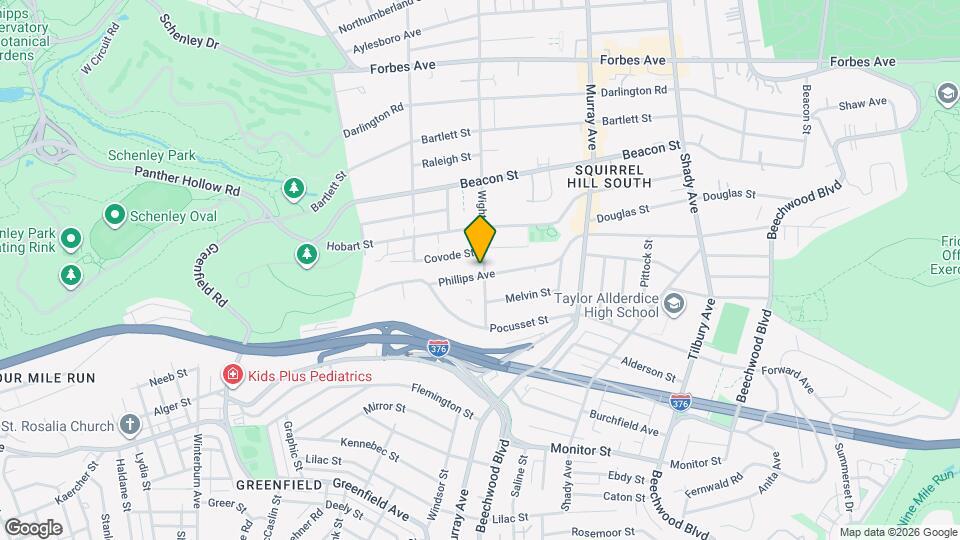 2150 Wightman St Map and Location Details