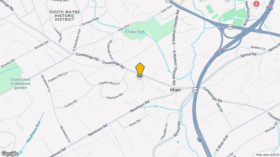 536 Conestoga Rd Map and Location Details