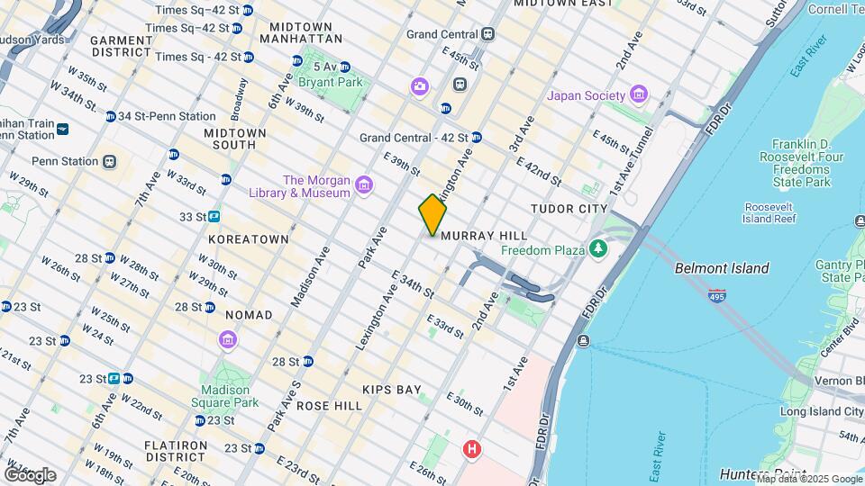 143 E 36th St Mapa y Detalles de la Ubicación