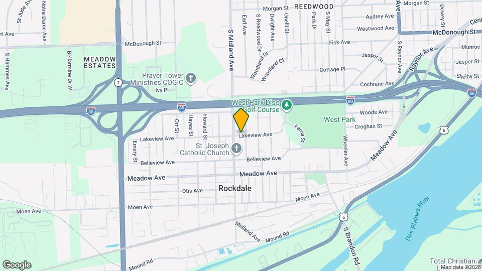 1353 Lakeview Ave Map and Location Details