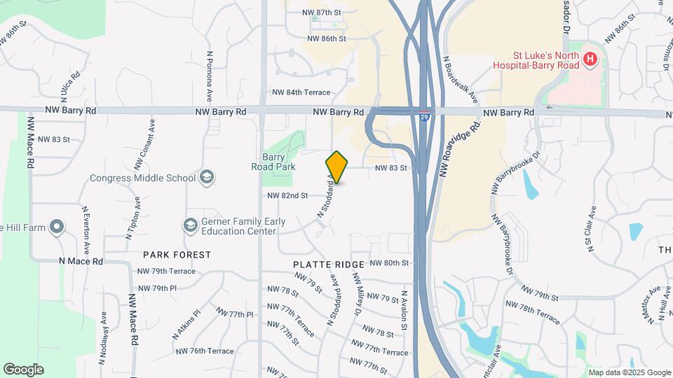 8209 N Stoddard Ave Mapa y Detalles de la Ubicación