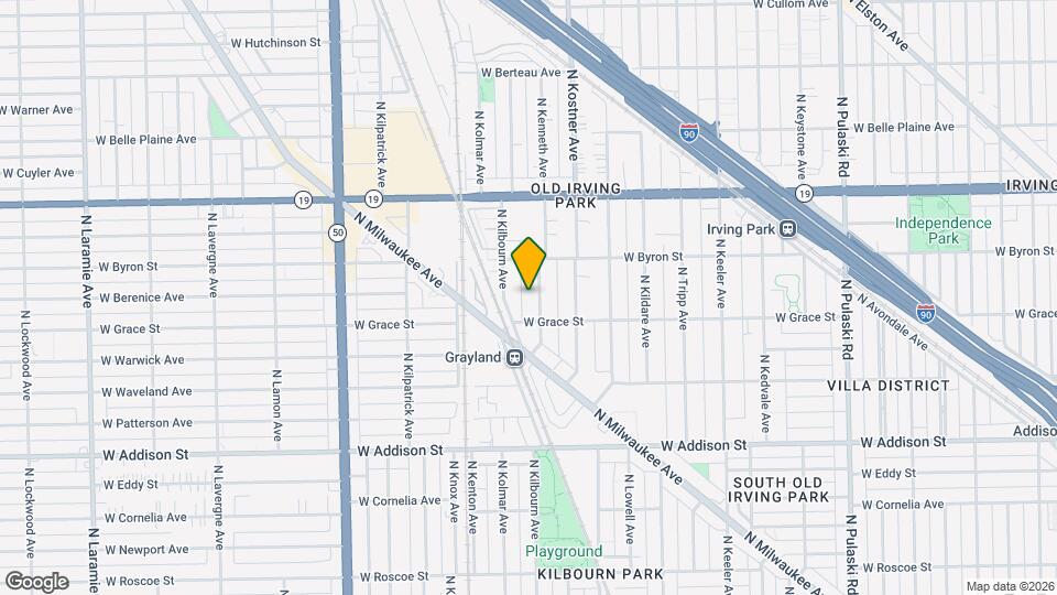 3822 N Kenneth Ave Map and Location Details