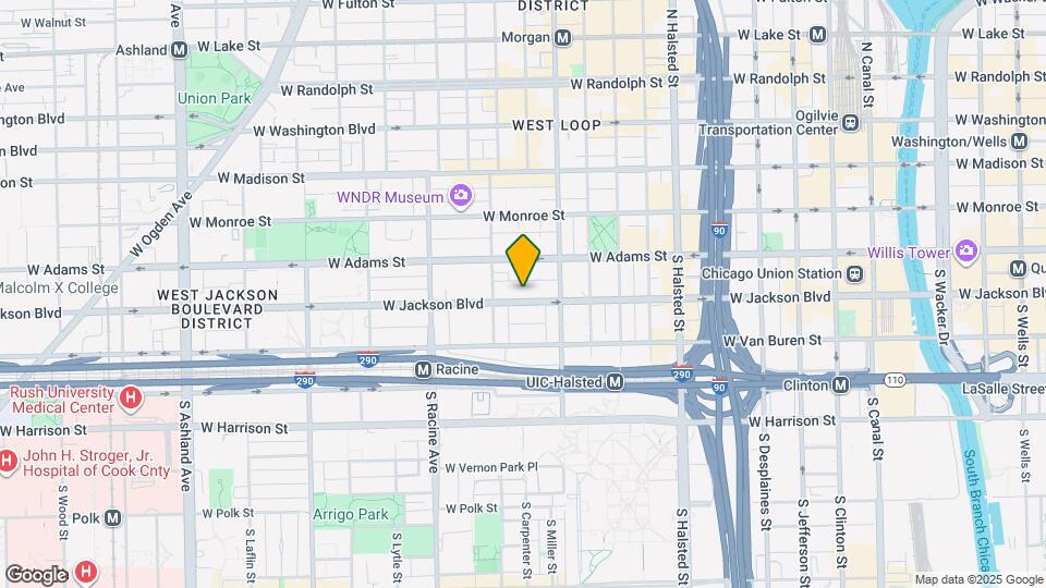 1020 W Jackson Blvd Mapa y Detalles de la Ubicación