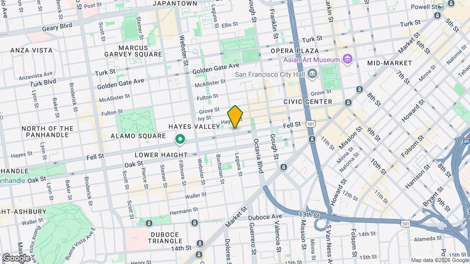 500 Laguna St Map and Location Details