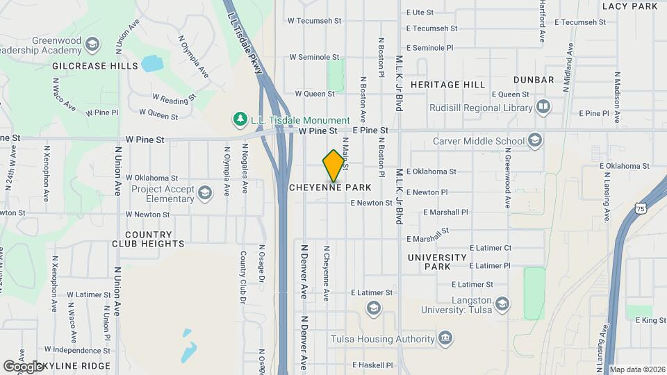 1323 N Cheyenne Ave Map and Location Details