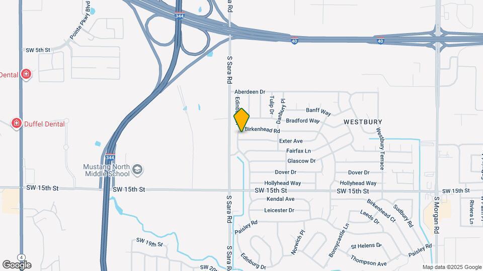 1216 Edinburg Dr Map and Location Details