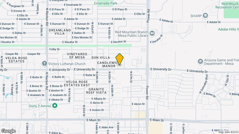 Anderson Apartments, 55+ Map and Location Details