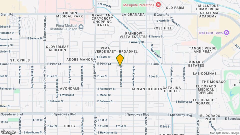 1655 N Van Buren Ave Map and Location Details