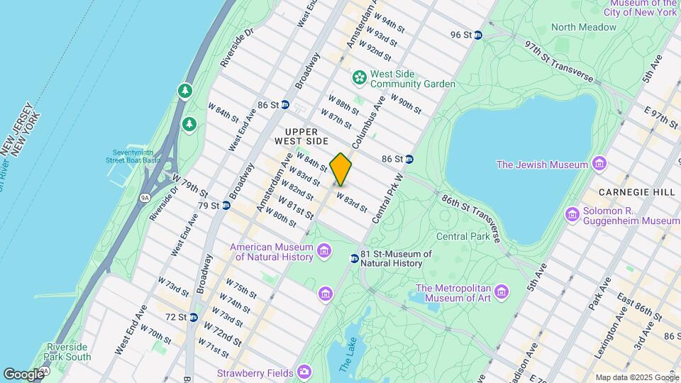 71 W 83rd St Map and Location Details