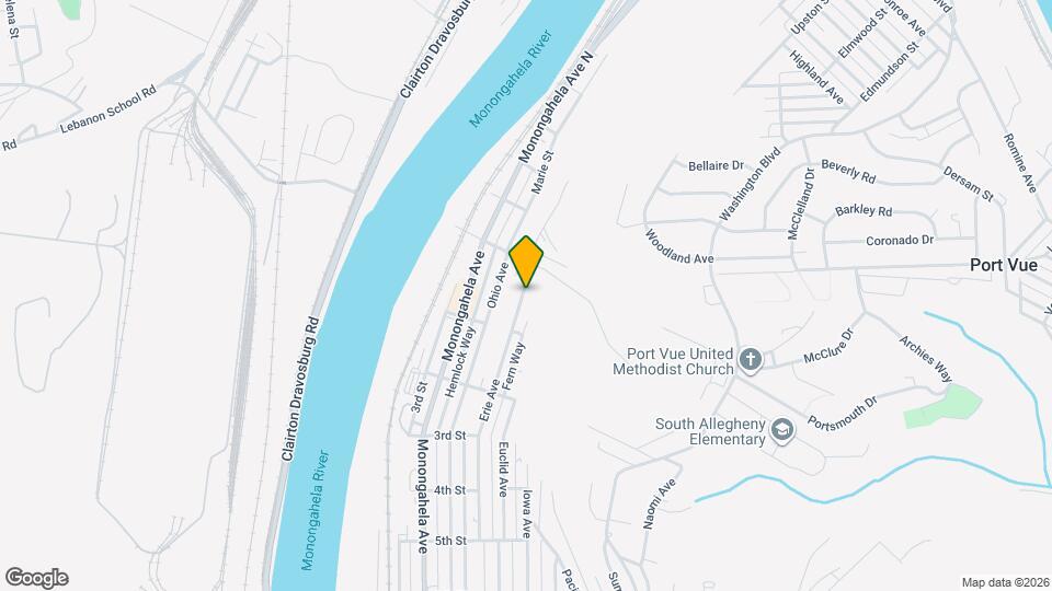 34 Erie Ave Map and Location Details