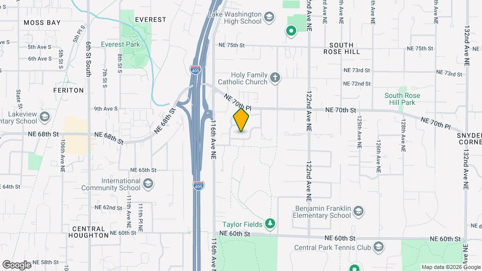 11712 NE 67th Pl Map and Location Details