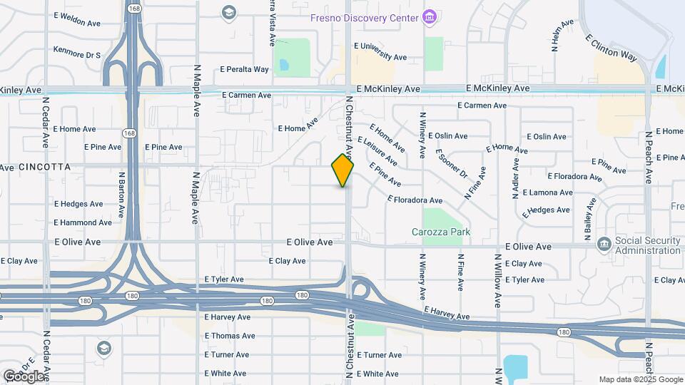 1325 N Chestnut Ave Mapa y Detalles de la Ubicación