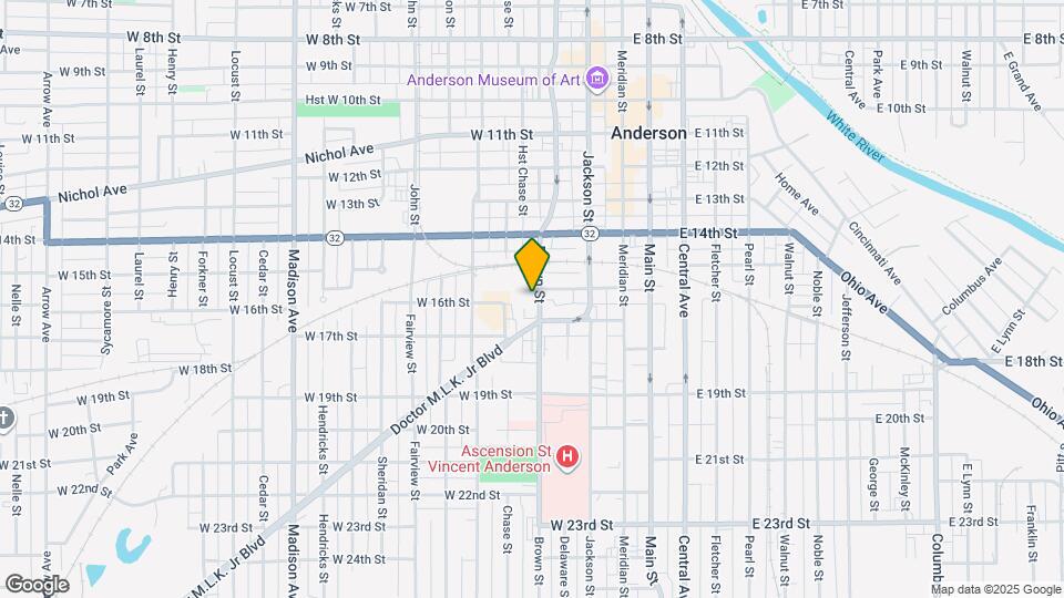 1609 Brown St Map and Location Details