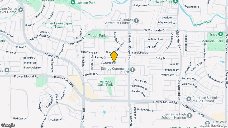 705 Teakwood Dr Map and Location Details