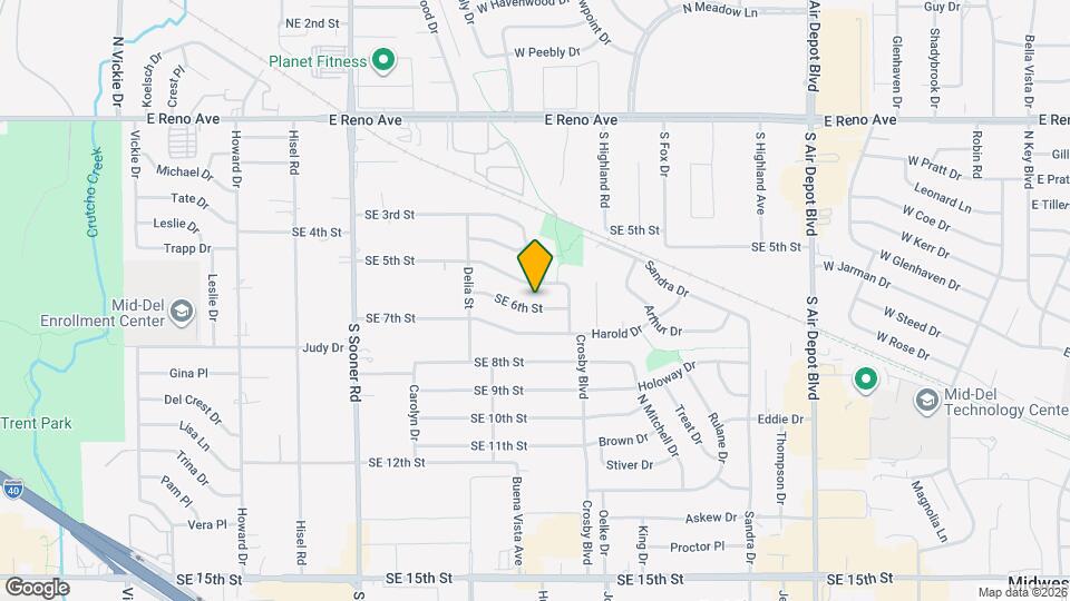 6125 SE 6th St Map and Location Details