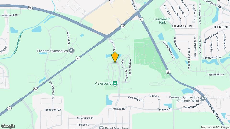 315 Ogden Falls Blvd Map and Location Details