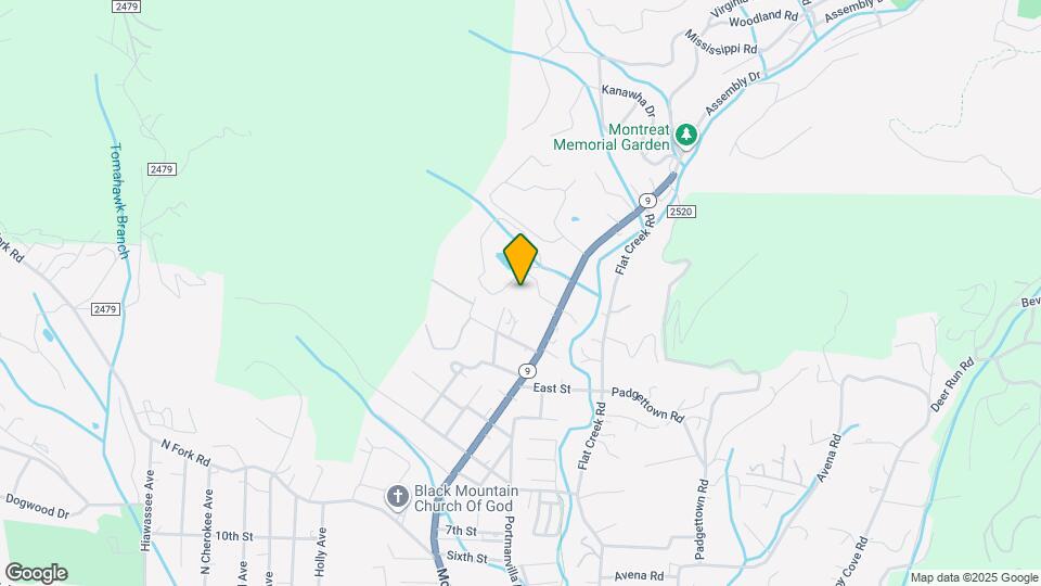 1121 Montreat Rd Map and Location Details