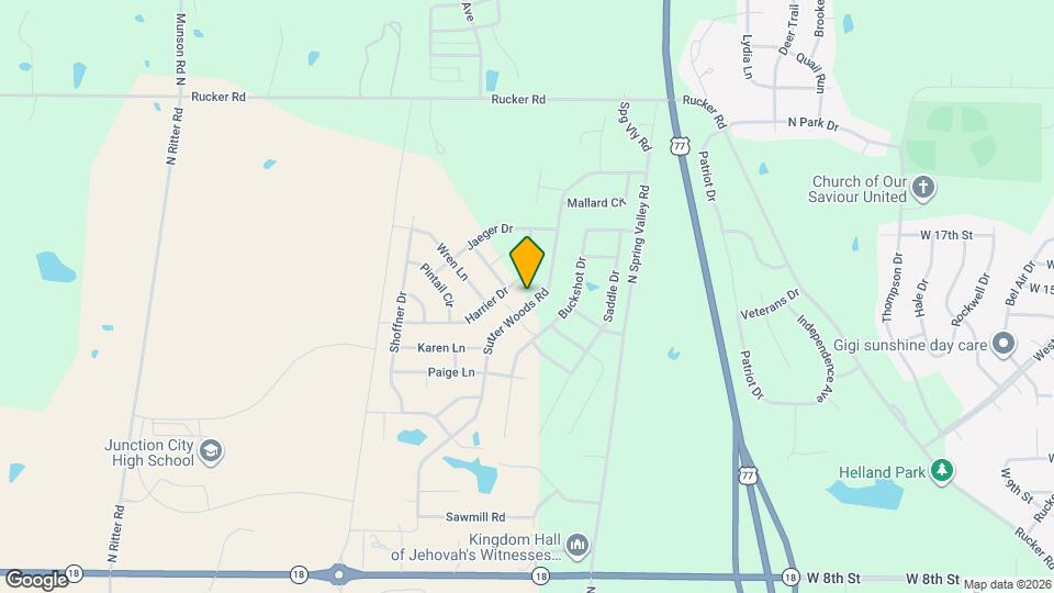 1744 Sutter Woods Rd Map and Location Details