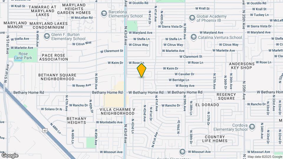 6044 N 42nd Ave Map and Location Details