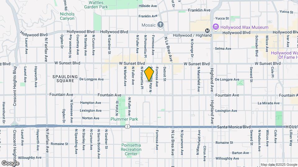 1351-1357 N Alta Vista Blvd Map and Location Details