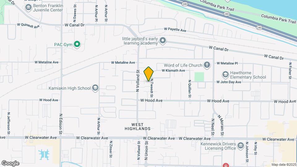 627 N Tweedt St Mapa y Detalles de la Ubicación