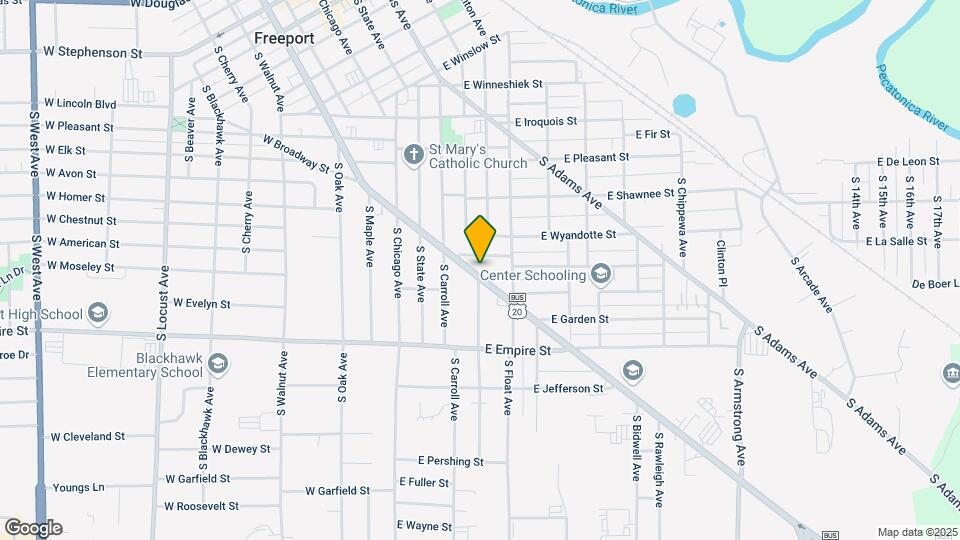 1101 S Galena Ave-Unit -2 Map and Location Details