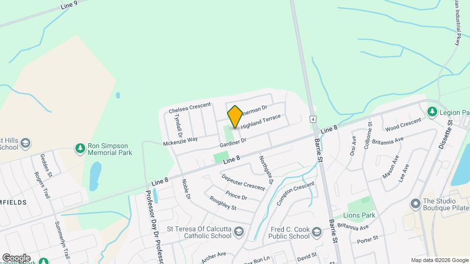 10 Highland Terrace Map and Location Details