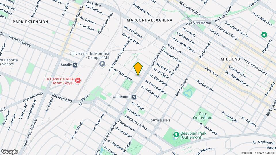 824 Champagneur Av Map and Location Details