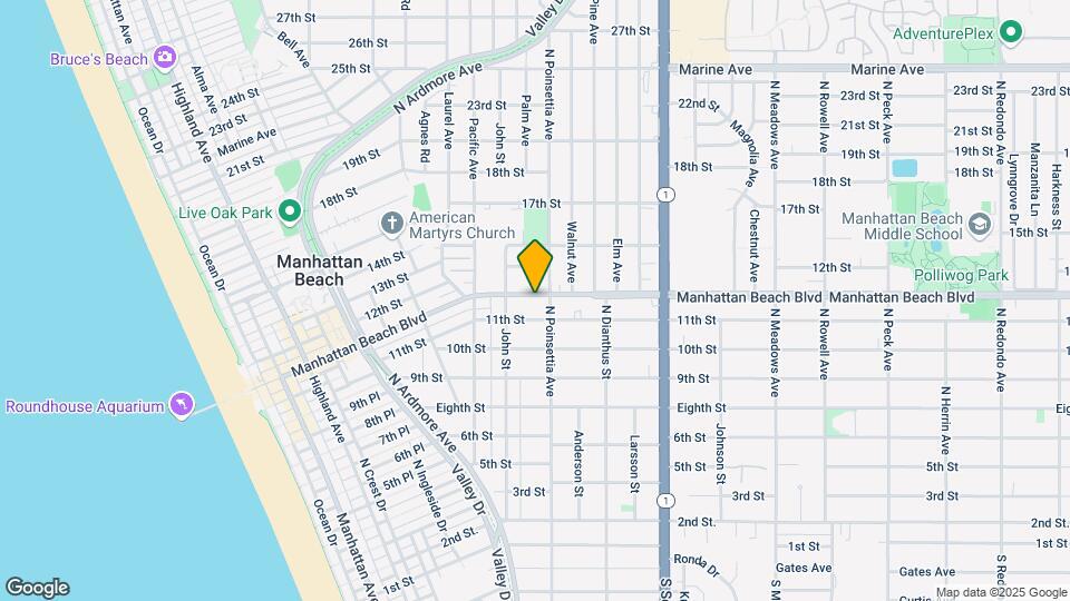 864 Manhattan Beach Blvd Map and Location Details