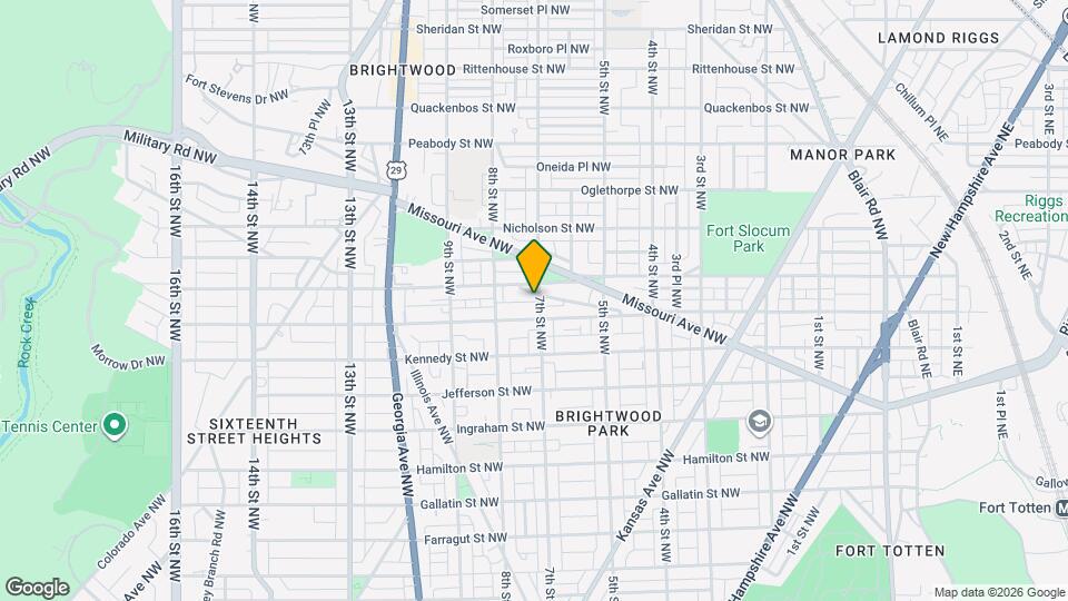 5614 7th St NW, Unit Brightwood Condo Unit 1 Mapa y Detalles de la Ubicación