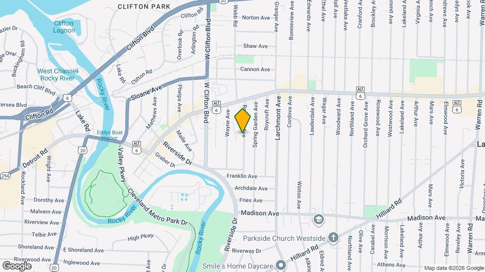 1482 Rockway Ave Map and Location Details