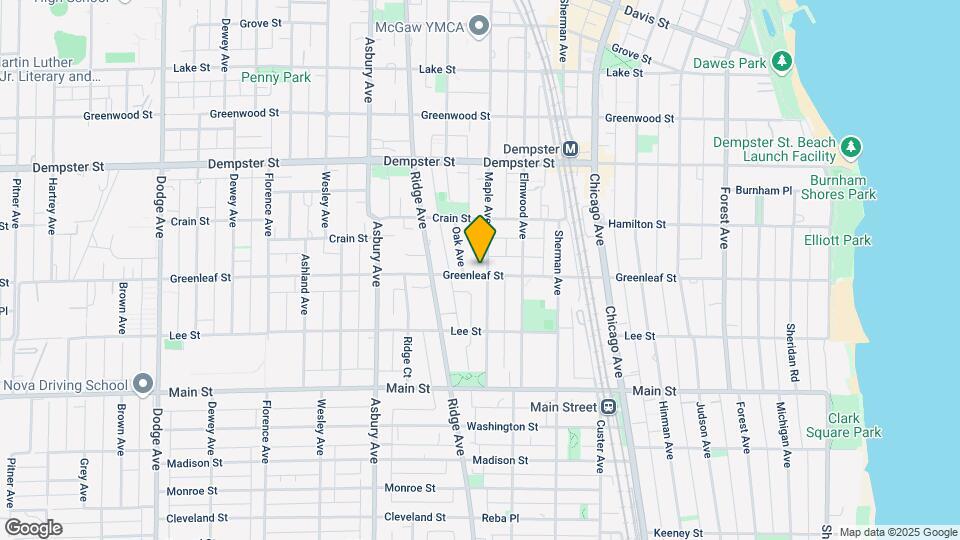 1005 Greenleaf St Map and Location Details