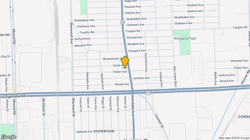 7645 Fisher Ave Map and Location Details