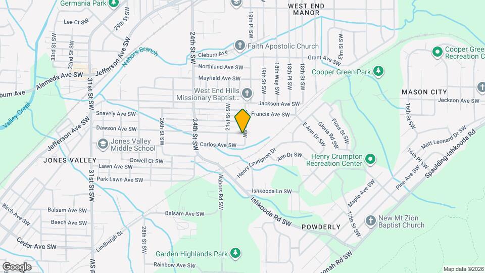 2005 Dawson Ave SW Map and Location Details