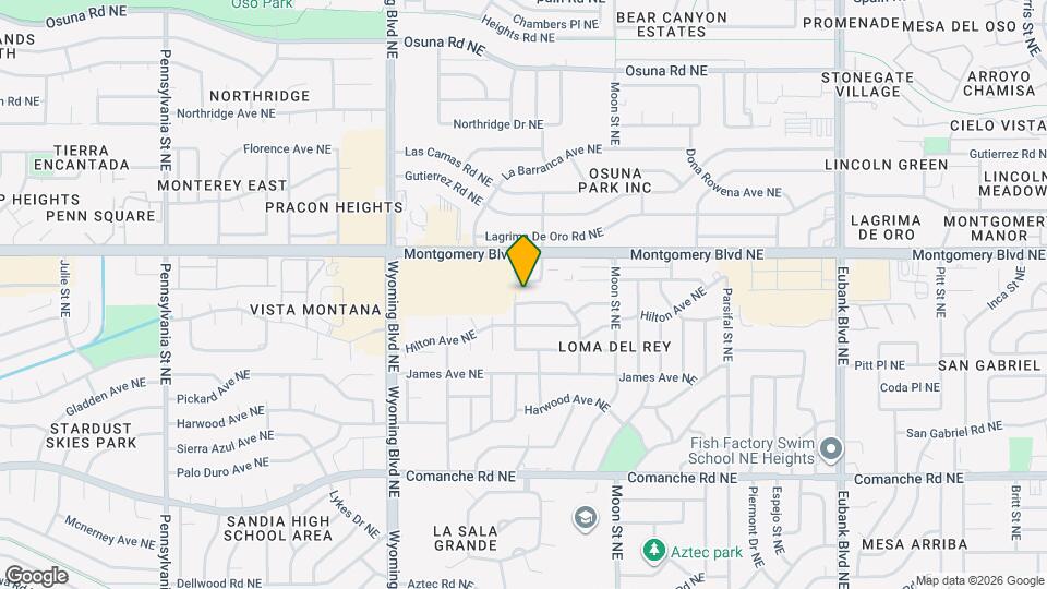 8801 Natalie Ave NE Mapa y Detalles de la Ubicación