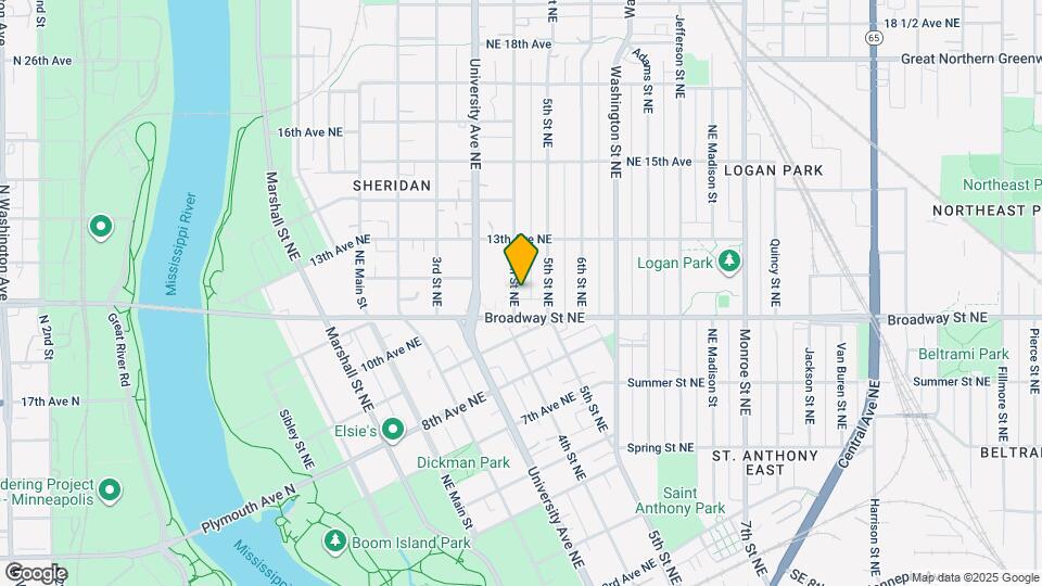 1119 4th St NE, Unit 1119 4th Street Map and Location Details