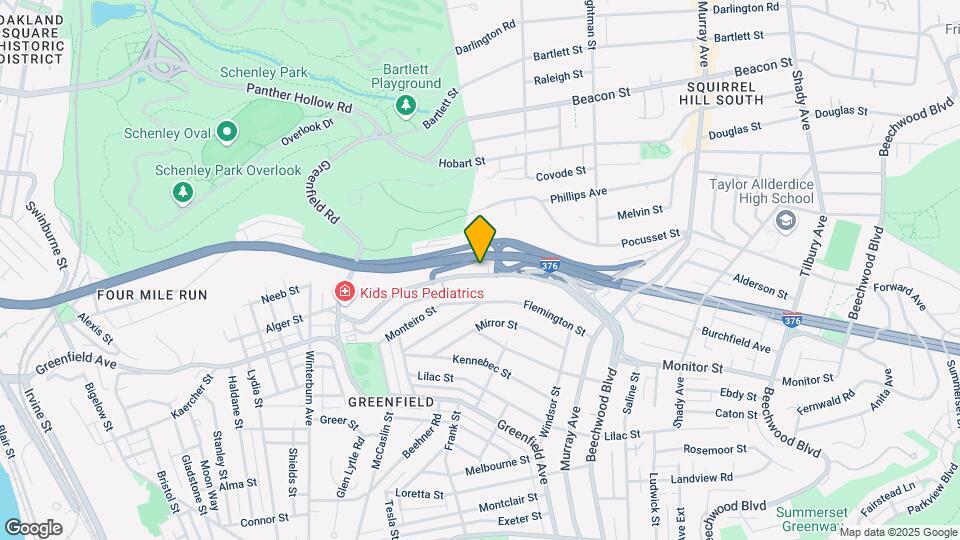 3870 Beechwood Blvd Map and Location Details