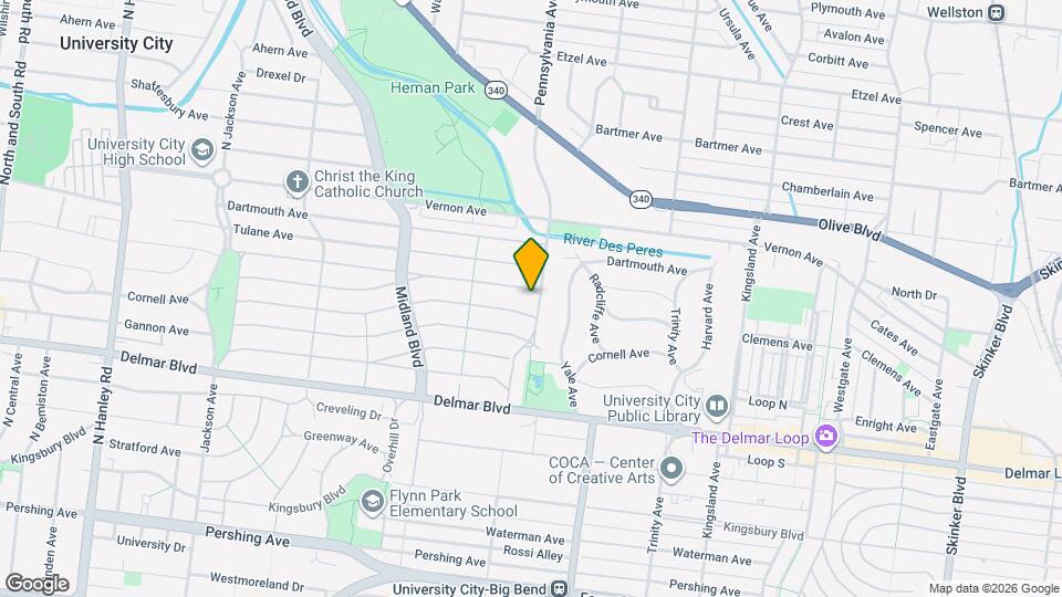7004 Amherst Ave Map and Location Details