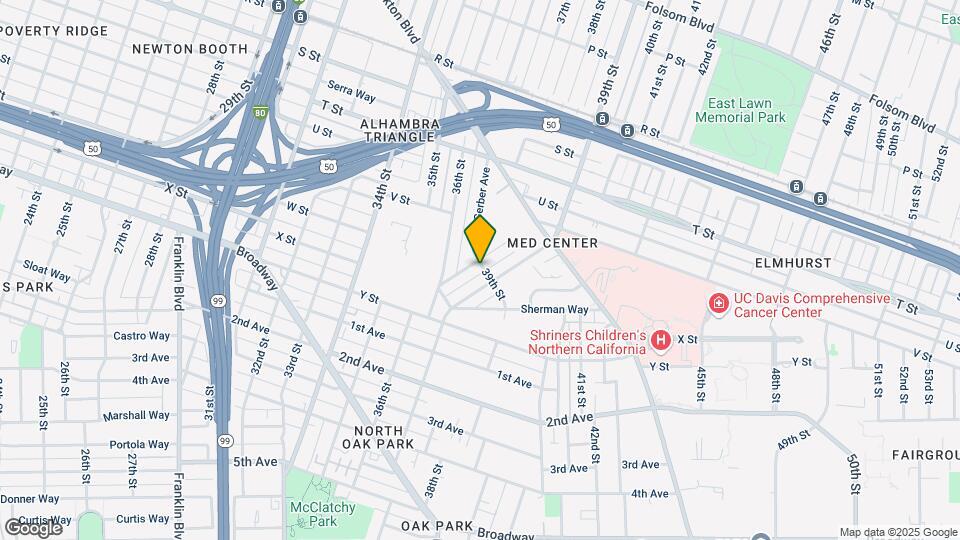 2300 39th St, Unit Near UC Davis Med Center Map and Location Details