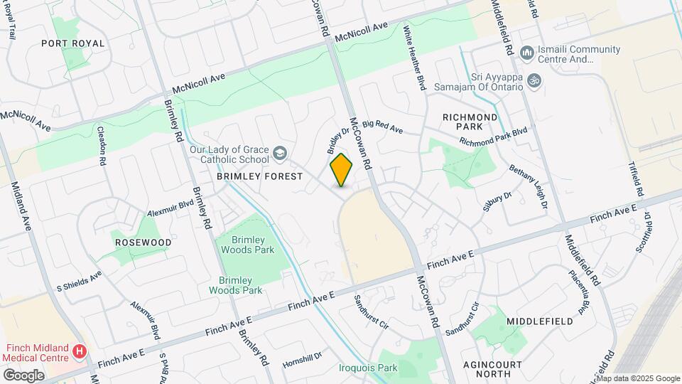 168 Brimwood Blvd Map and Location Details