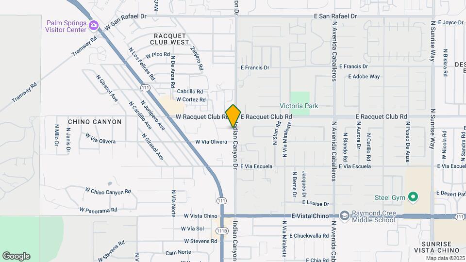 2395 N Indian Canyon Dr Map and Location Details