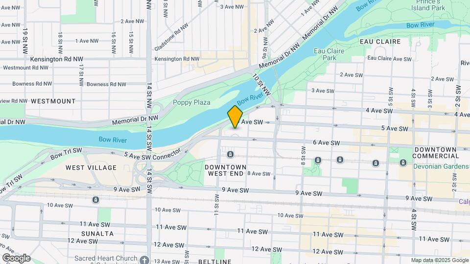 1108-1106 6 Ave SW Map and Location Details