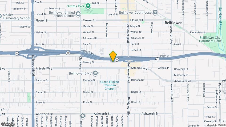 9628 Beverly St, Unit #102 Map and Location Details