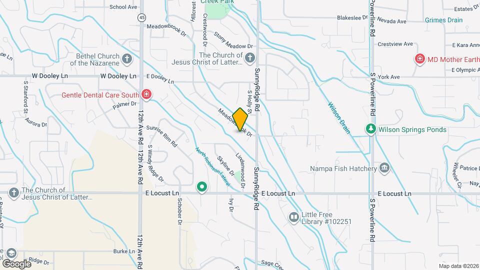 705 Meadowbrook Dr Map and Location Details