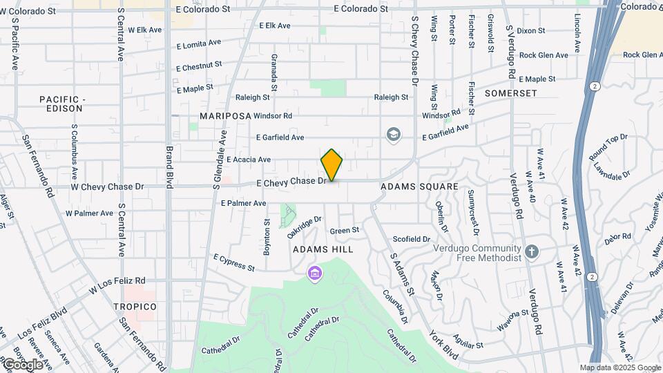 814 E Chevy Chase Dr Map and Location Details