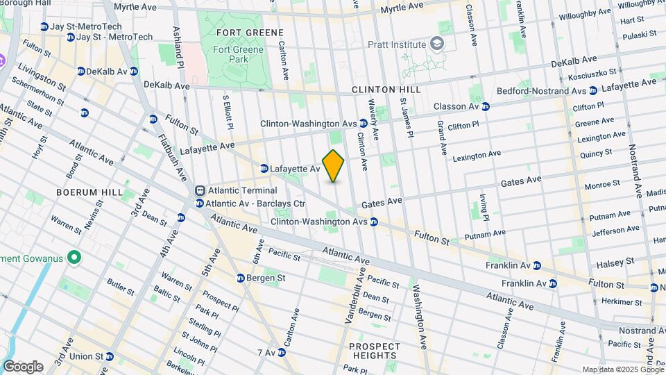 Clermont Avenue Townhouse Map and Location Details