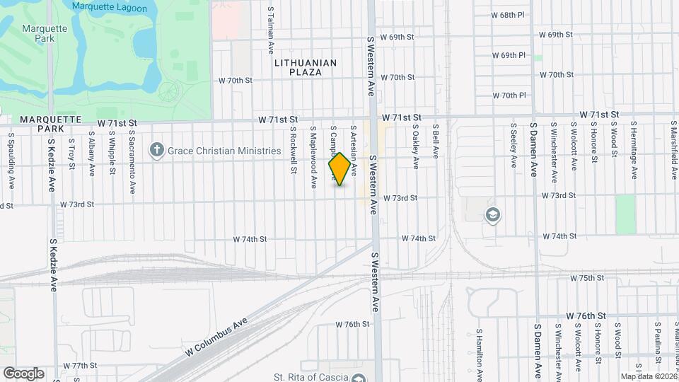 7249 S Campbell Ave, Unit 1B Mapa y Detalles de la Ubicación