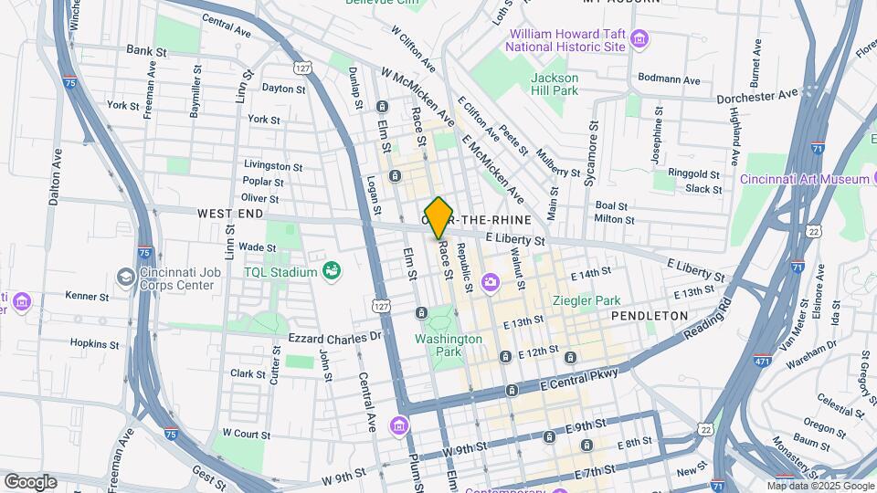1531 Race St Map and Location Details