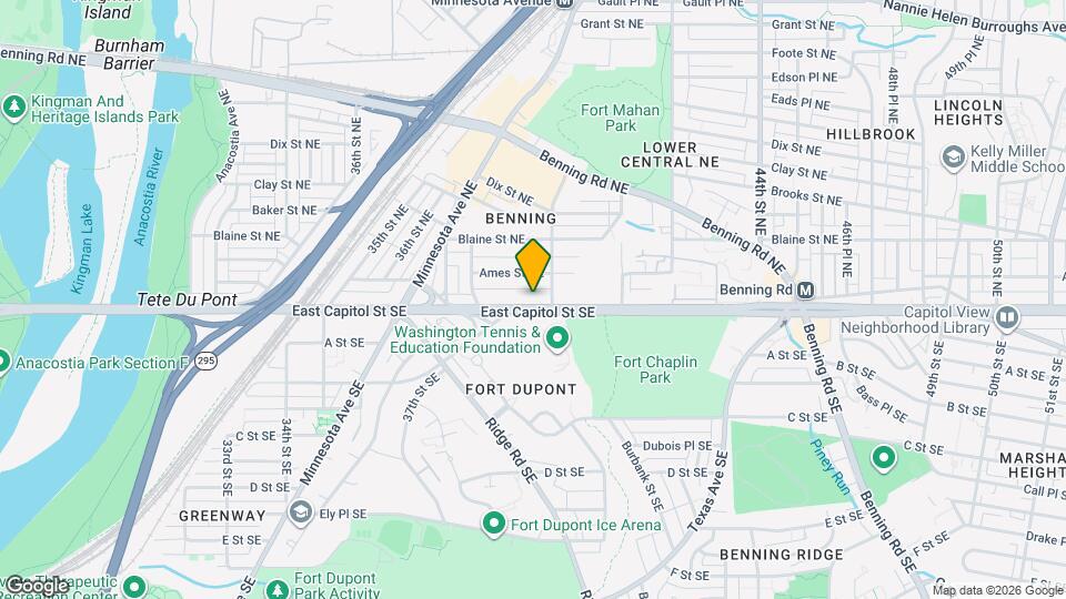 3966 East Capitol St NE Map and Location Details